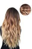 Ombre Blonde Clip In Hair Extensions
